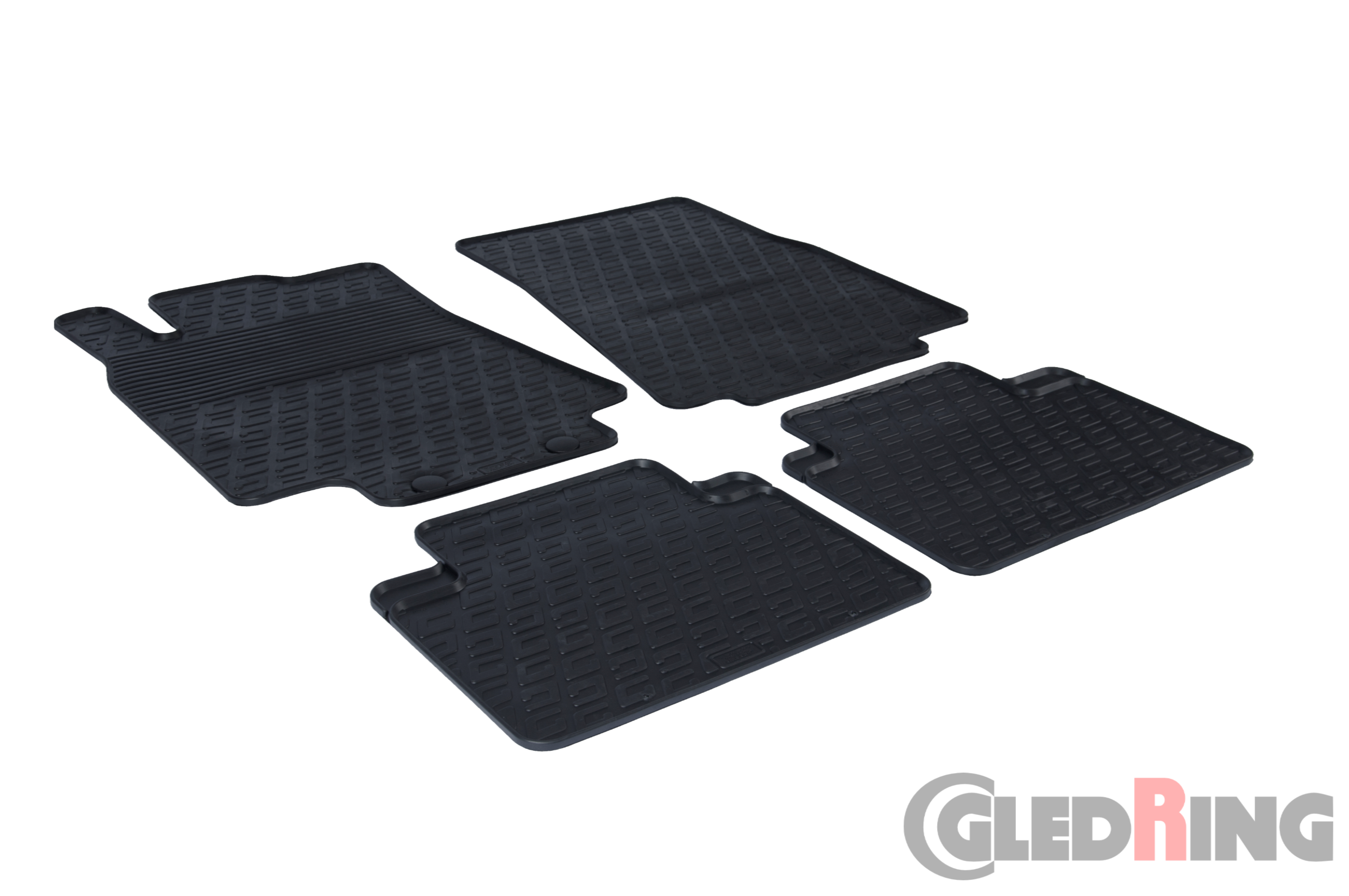 Original Gledring Passform Fußmatten Gummimatten 4 Tlg.+Fixing - Mercedes-Benz B Klasse BR245 2005->05.2018